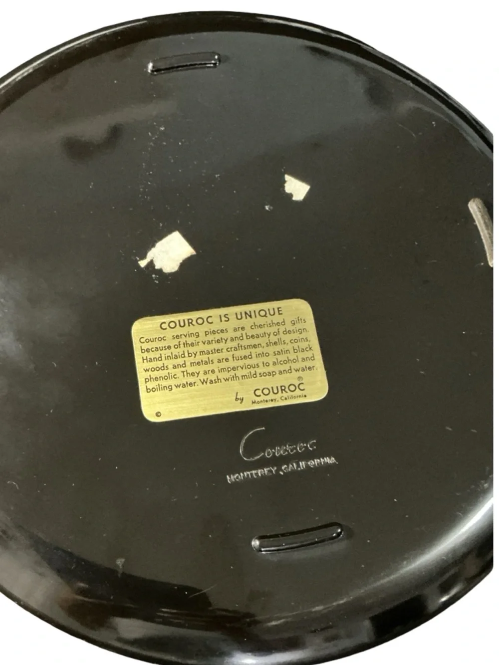 Couroc decorative black